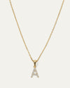 The All Me Pavé Letter Necklace