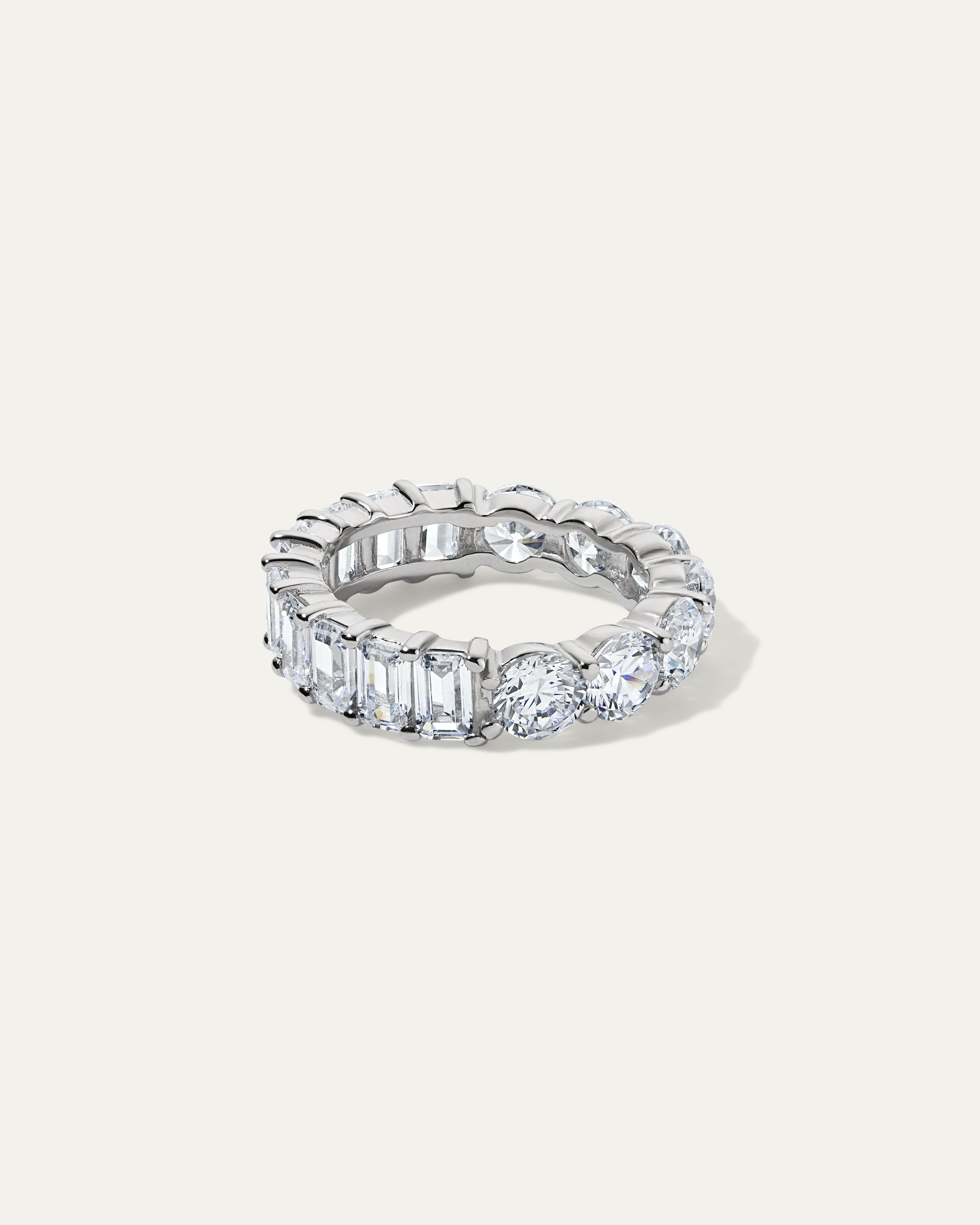 Half & Half Eternity Band