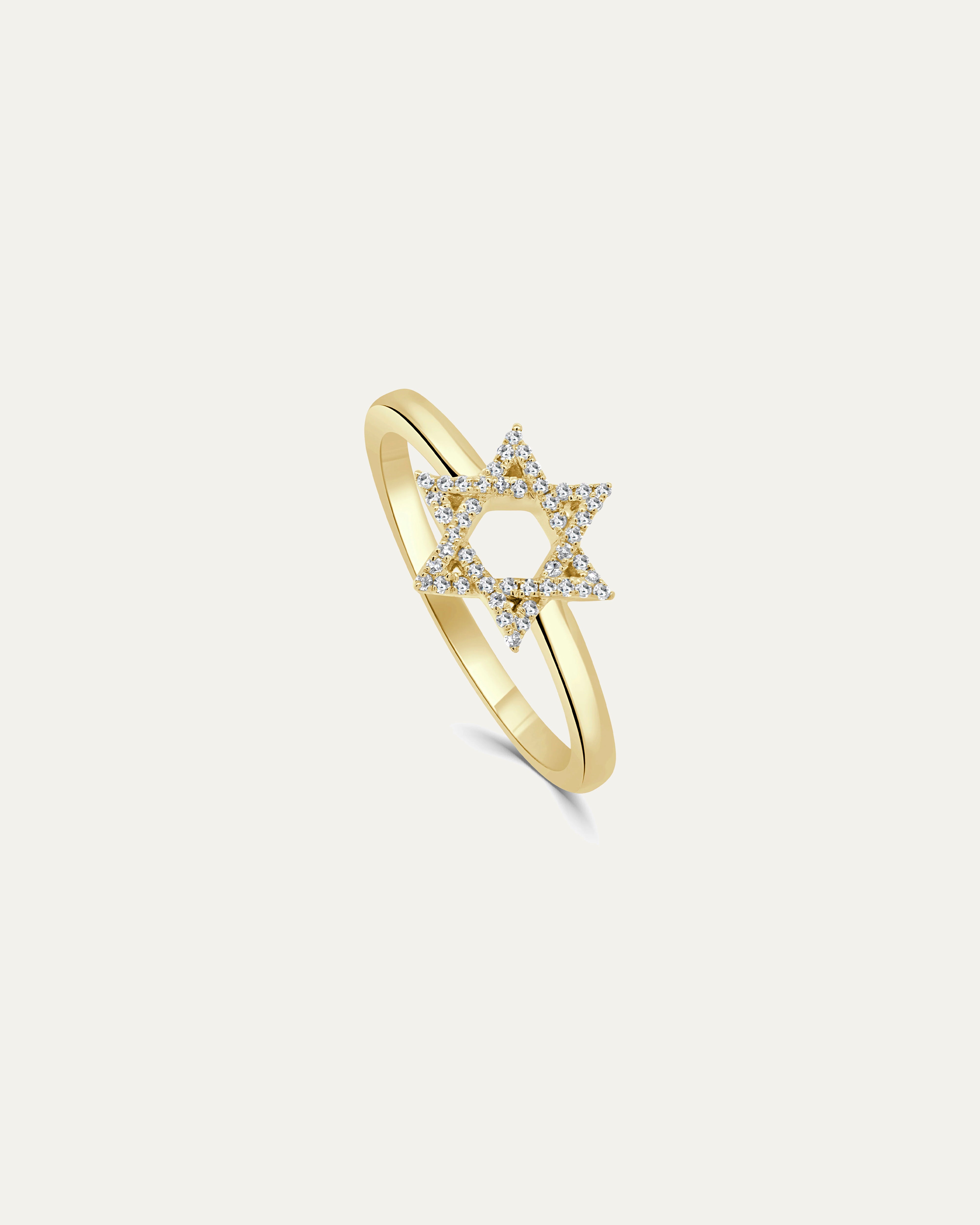 The Star of David Pavé Diamond Ring