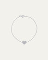 The Lev Diamond Heart Bracelet