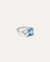 The Original Blue Topaz Toi et Moi Ring