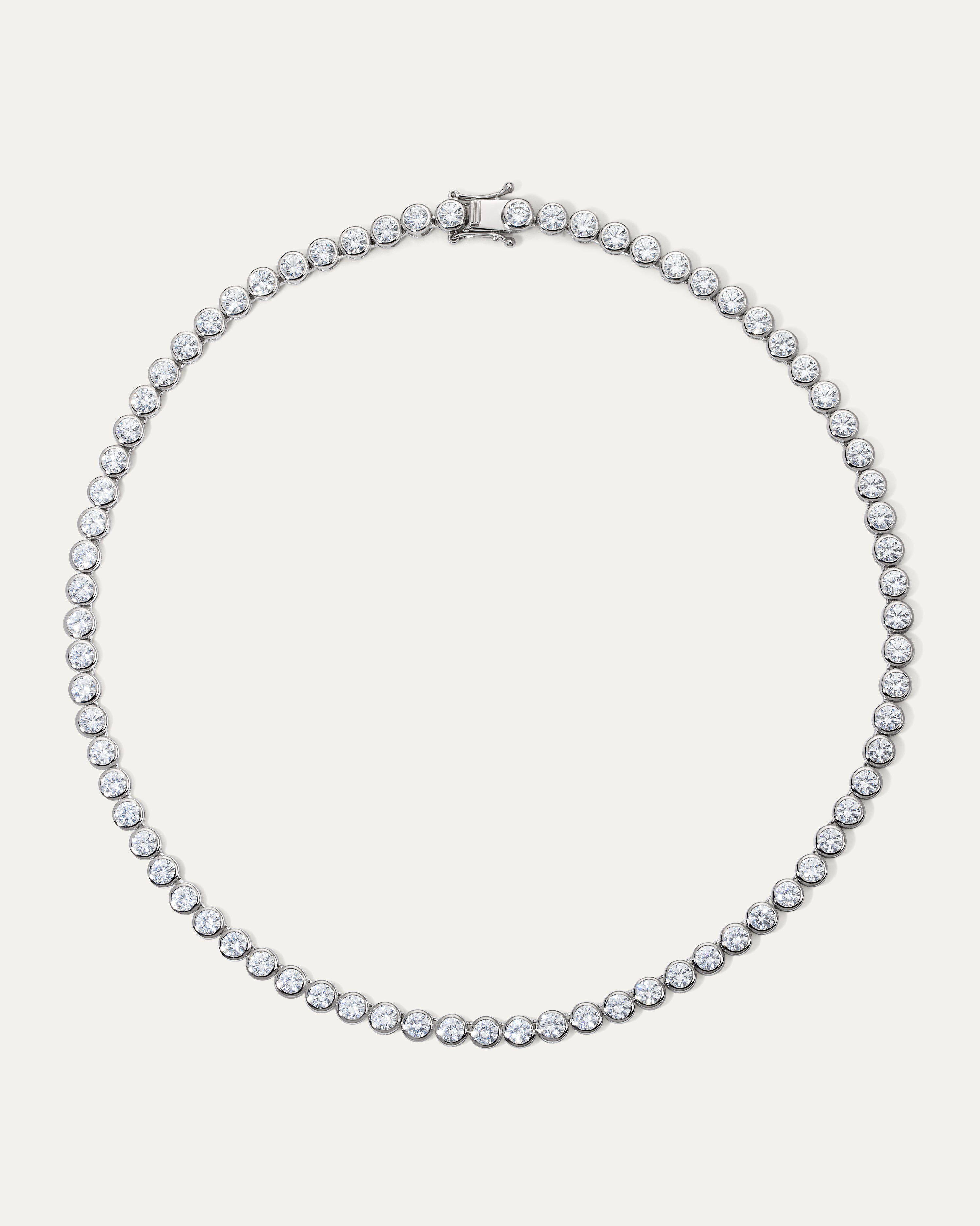The Charlotte Bezel Tennis Necklace