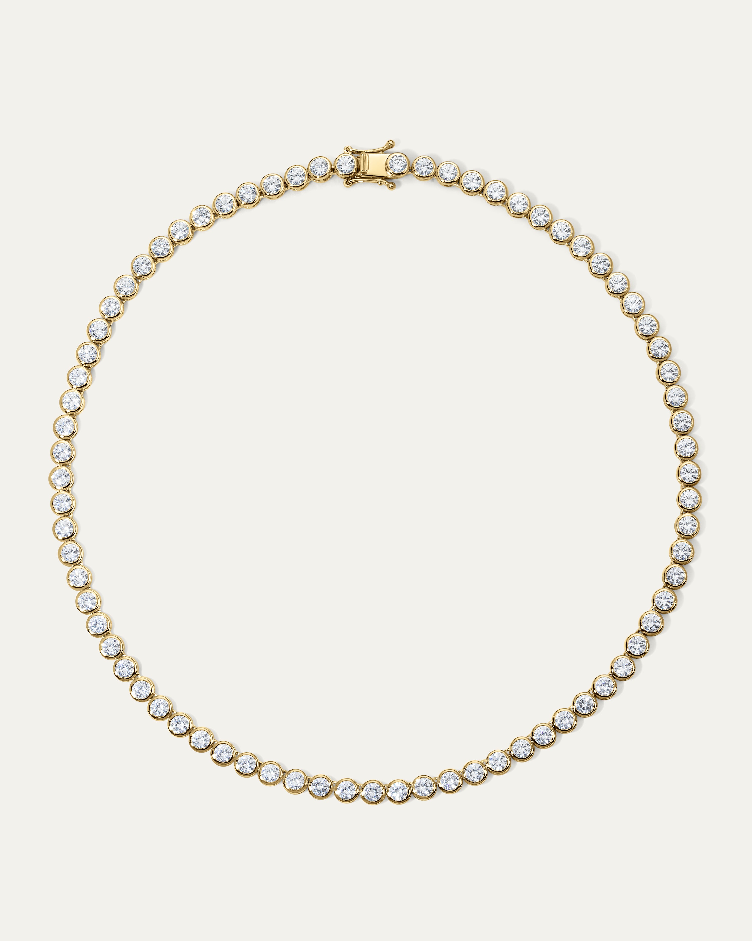 Charlotte Bezel Tennis Necklace