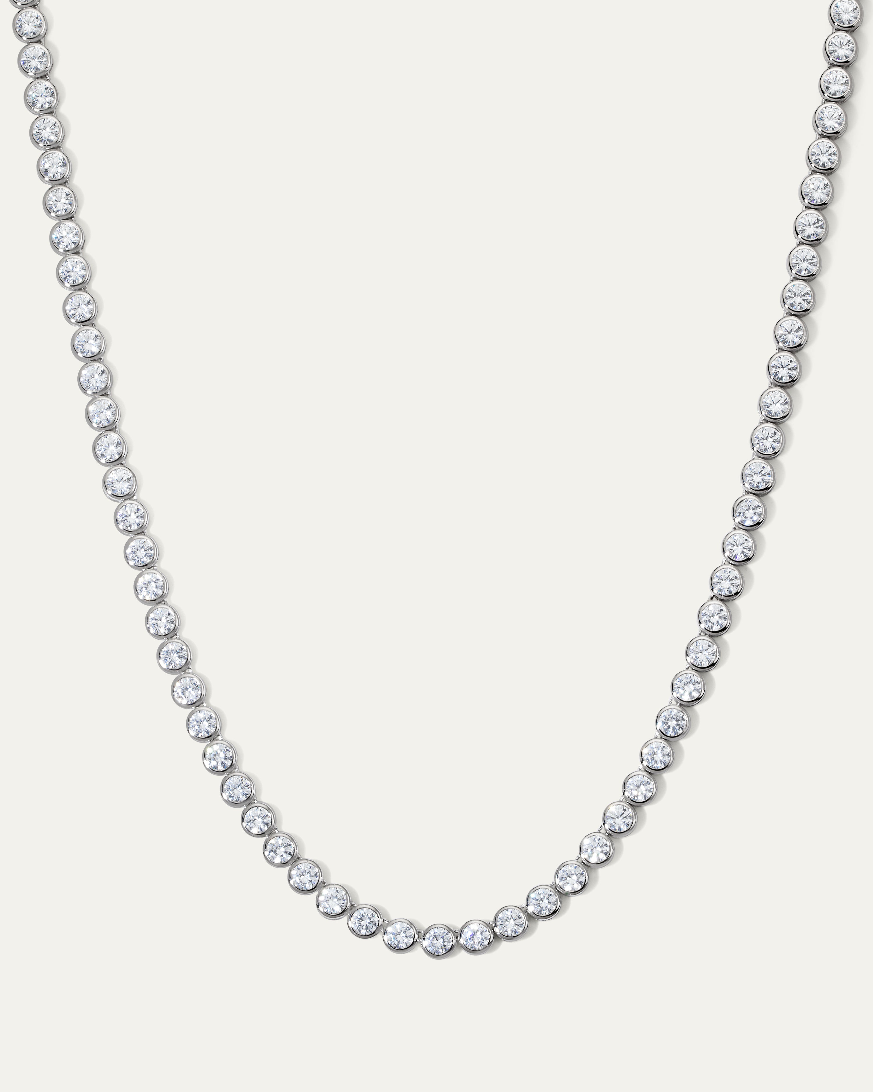 The Charlotte Bezel Tennis Necklace