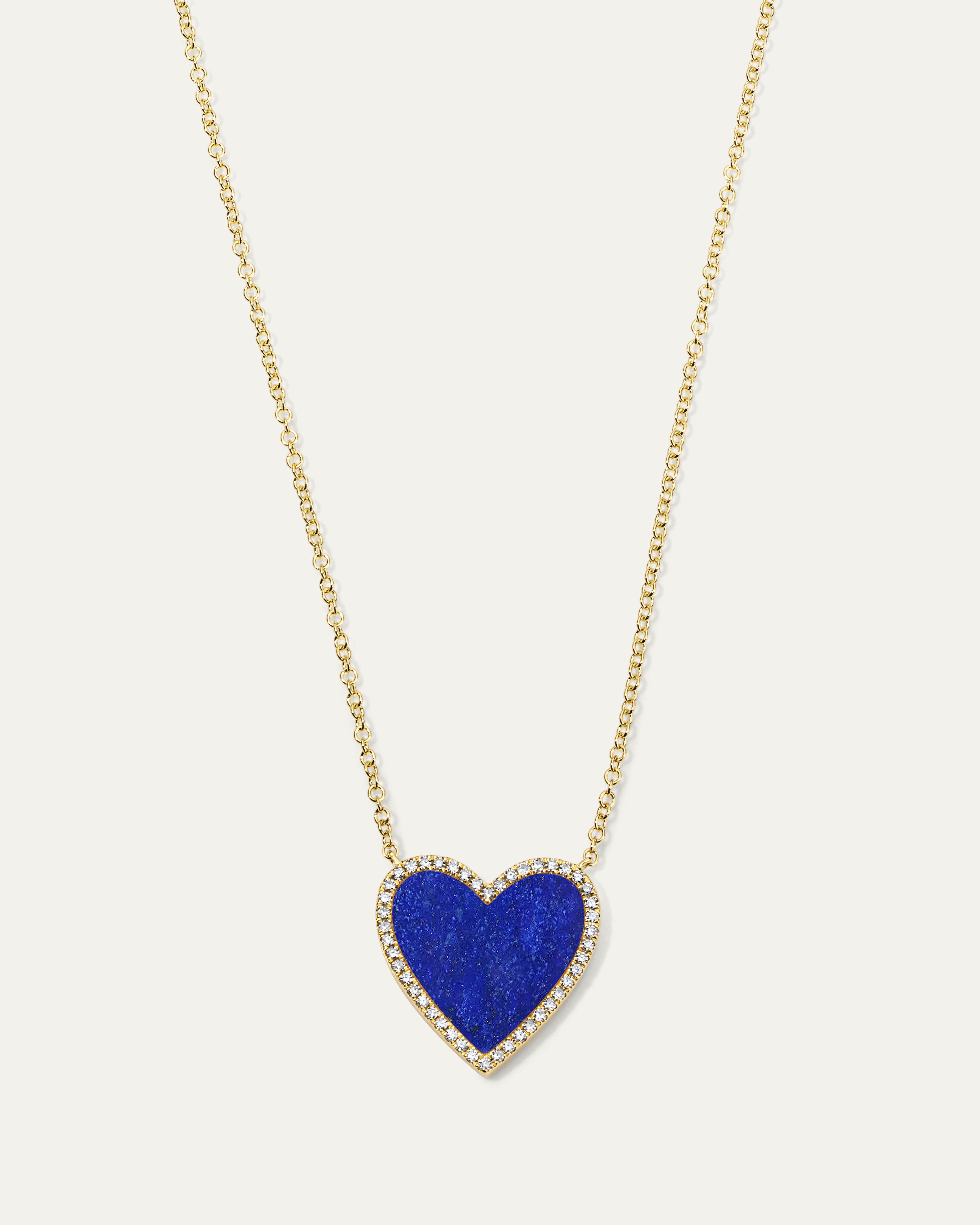 Jane My Heart™ Lapis Diamond Necklace
