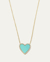 The My Heart Turquoise Diamond Necklace