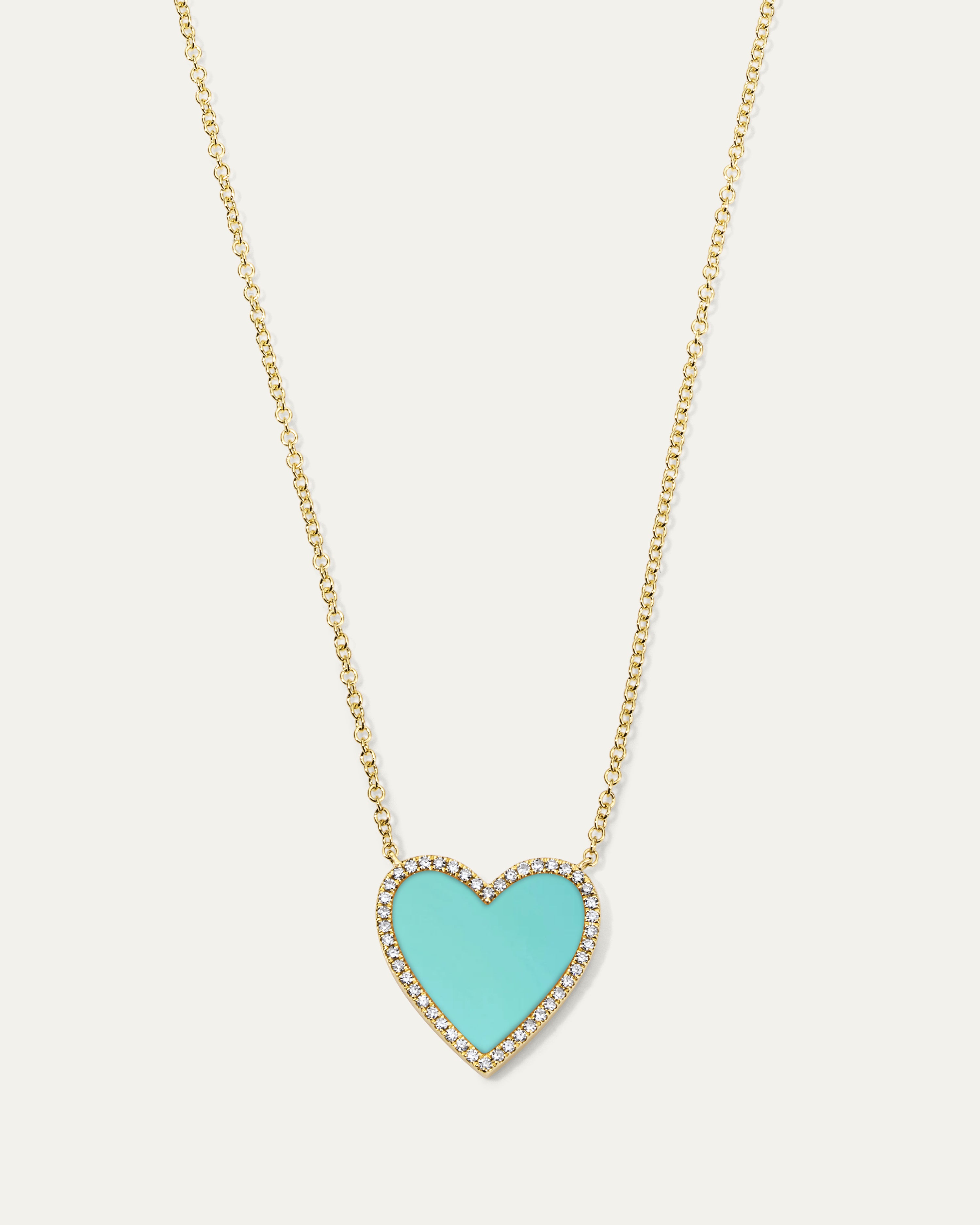 Jane My Heart™ Turquoise Diamond Necklace