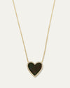 The My Heart Black Onyx Diamond Necklace