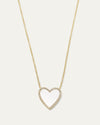 The My Heart Mother of Pearl Diamond Necklace