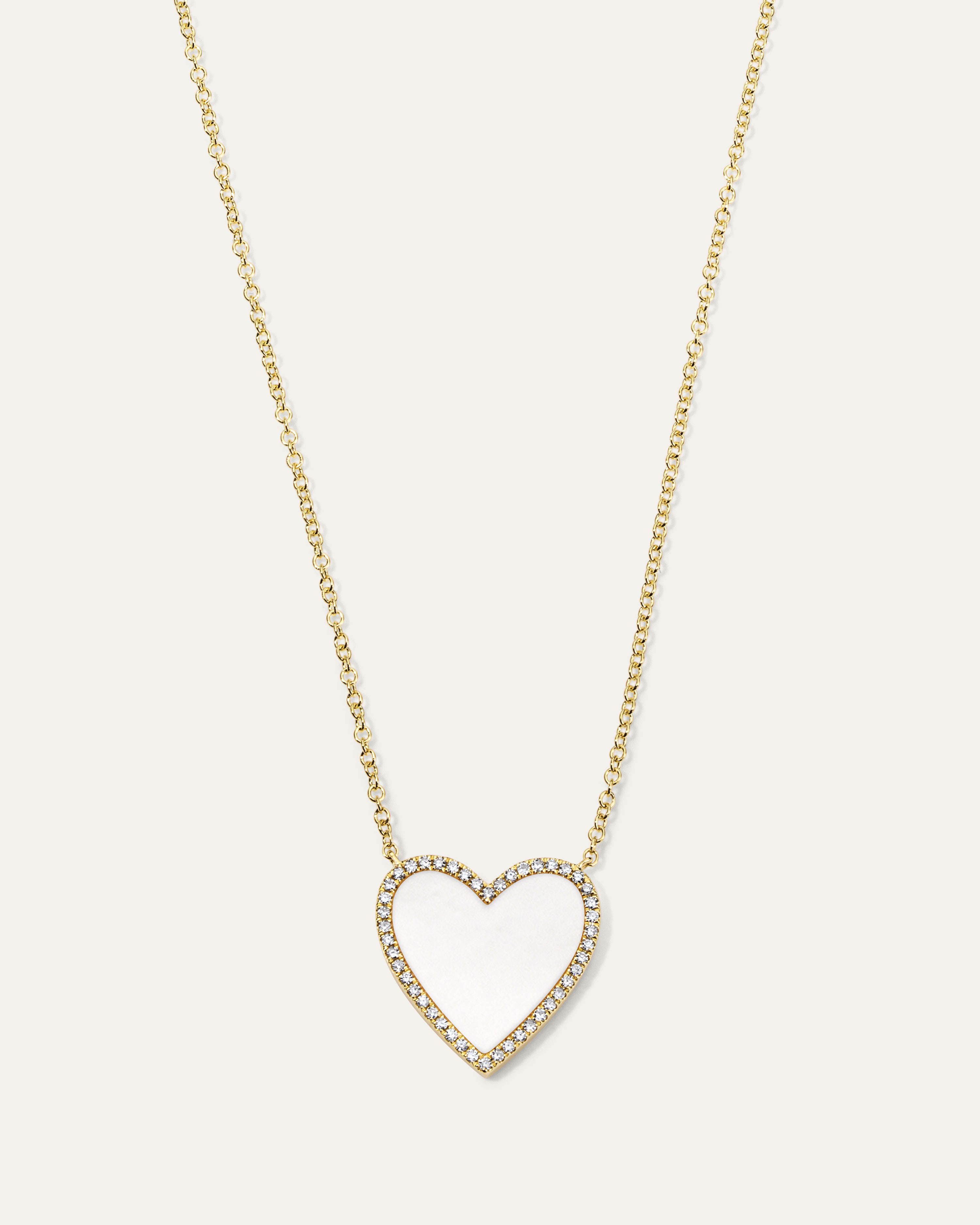 Jane My Heart™ Mother of Pearl Diamond Necklace