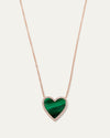 The My Heart Malachite Diamond Necklace
