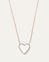 The My Heart Mother of Pearl Diamond Necklace