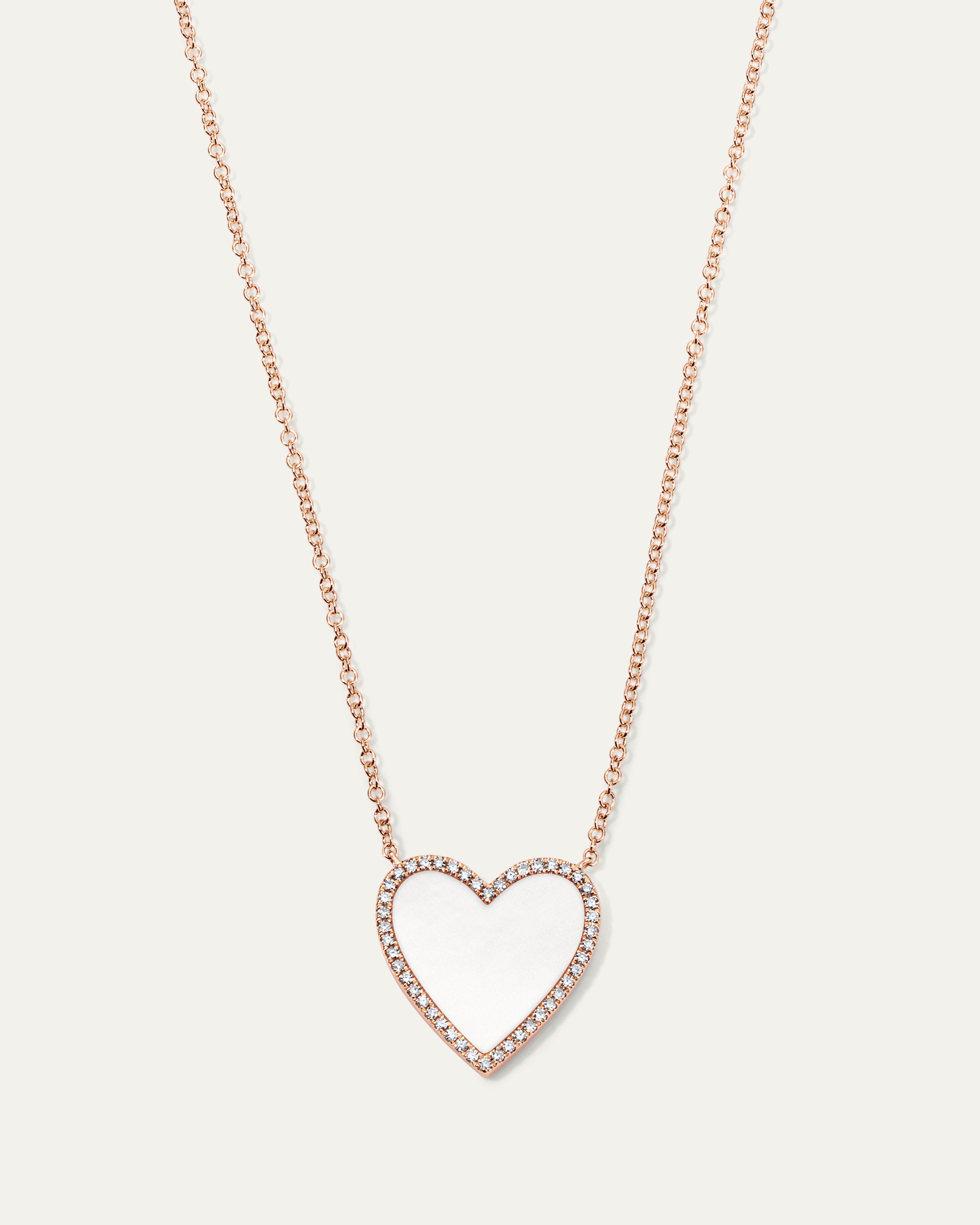 Jane My Heart™ Mother of Pearl Diamond Necklace
