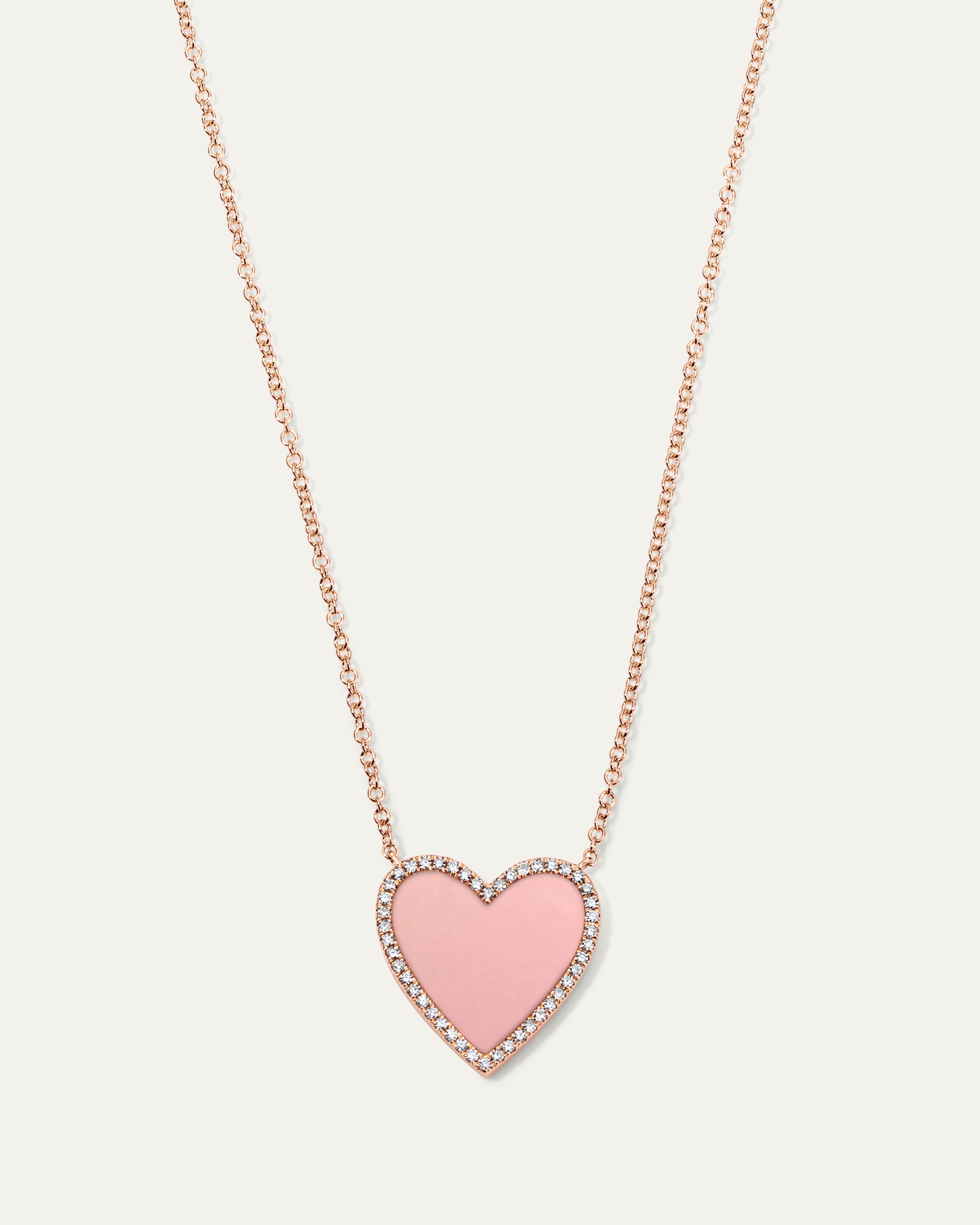 Jane My Heart™ Pink Opal Diamond Necklace