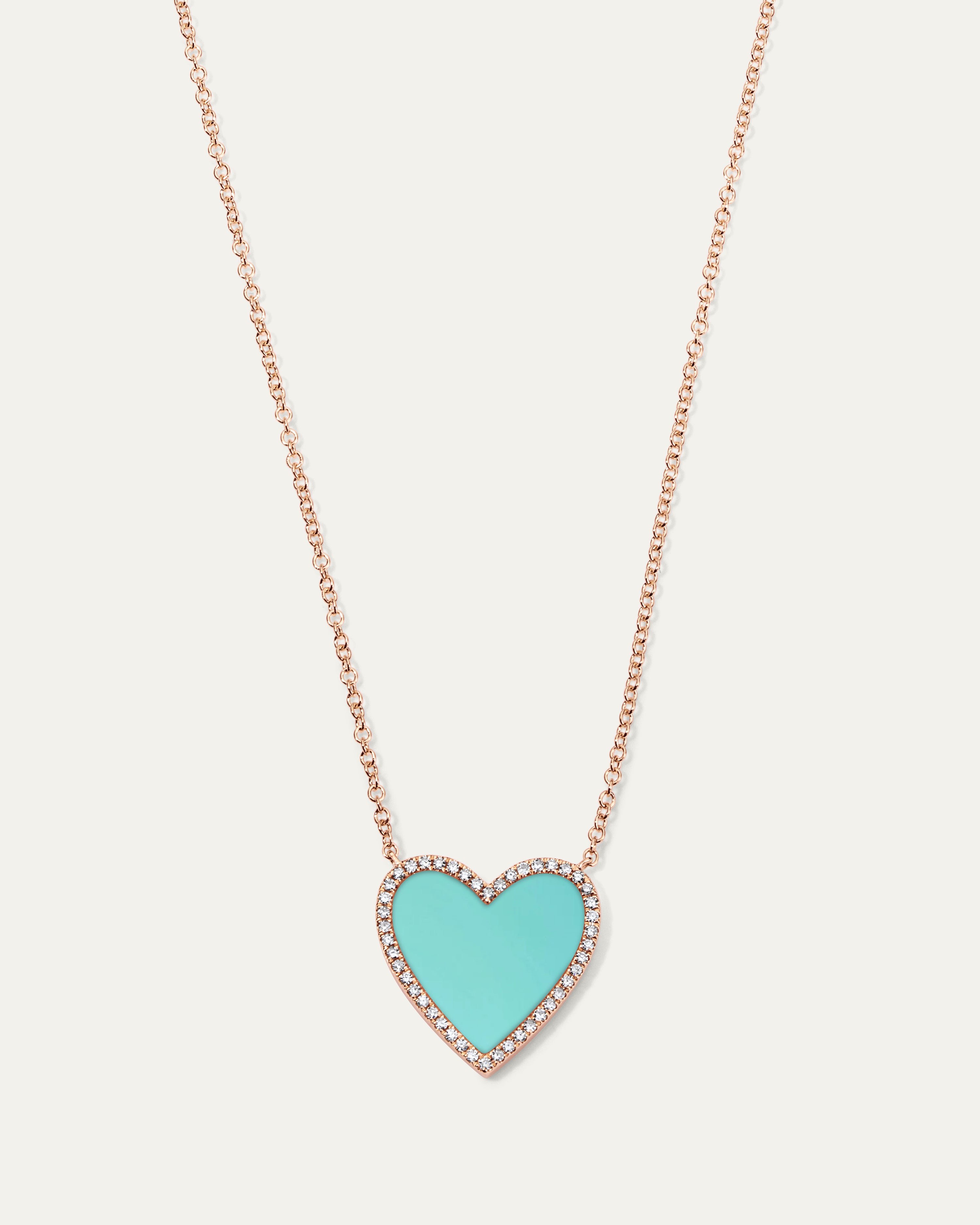 Jane My Heart™ Turquoise Diamond Necklace