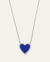 The My Heart Lapis Diamond Necklace