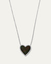 The My Heart Black Onyx Diamond Necklace
