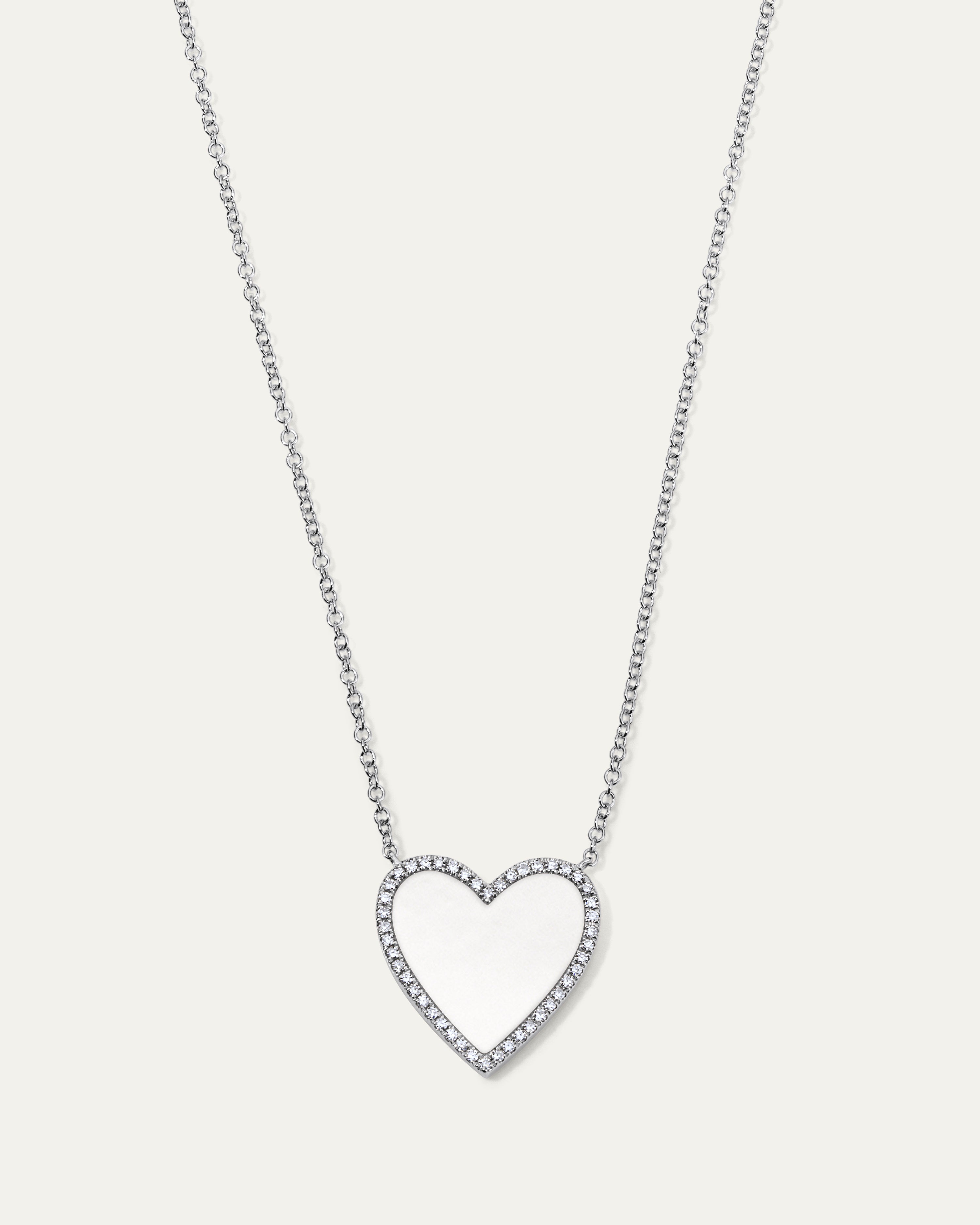 Jane My Heart™ Mother of Pearl Diamond Necklace