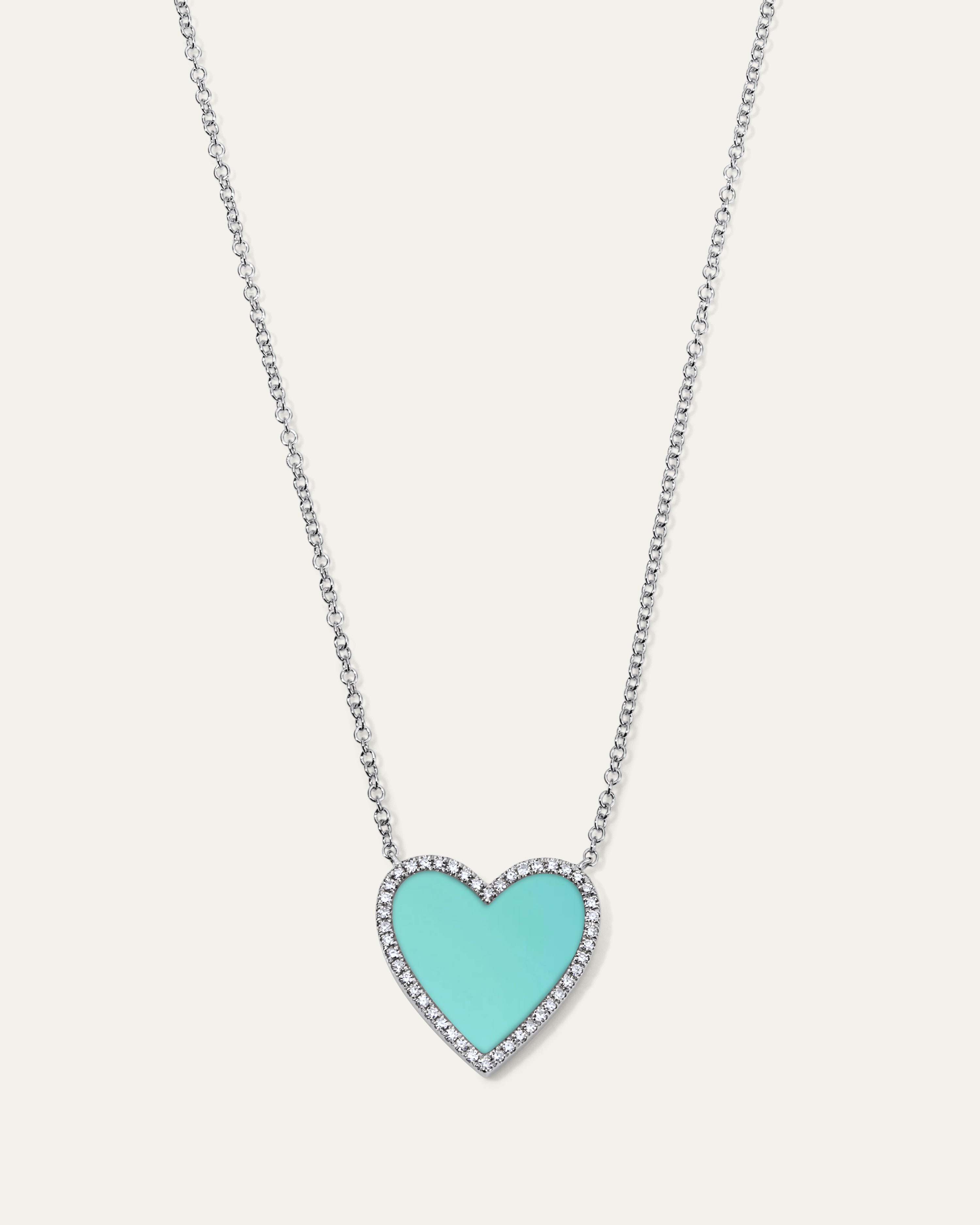 Jane My Heart™ Turquoise Diamond Necklace