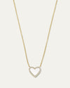 The My Heart Mother of Pearl Diamond Necklace