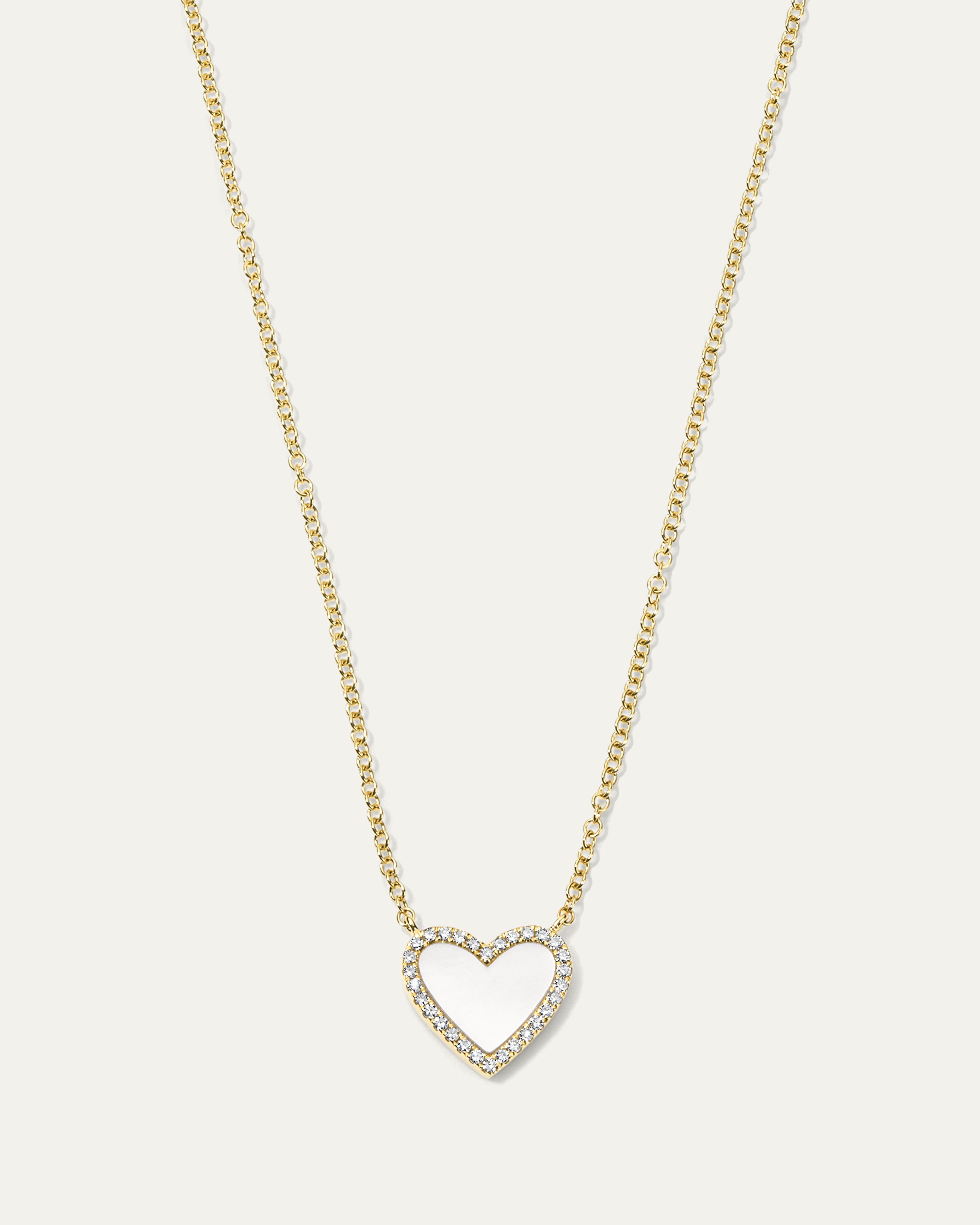 Jane My Heart™ Mother of Pearl Diamond Necklace