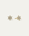 The Star of David Diamond Cluster Stud Earrings