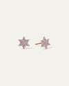 The Star of David Diamond Cluster Stud Earrings