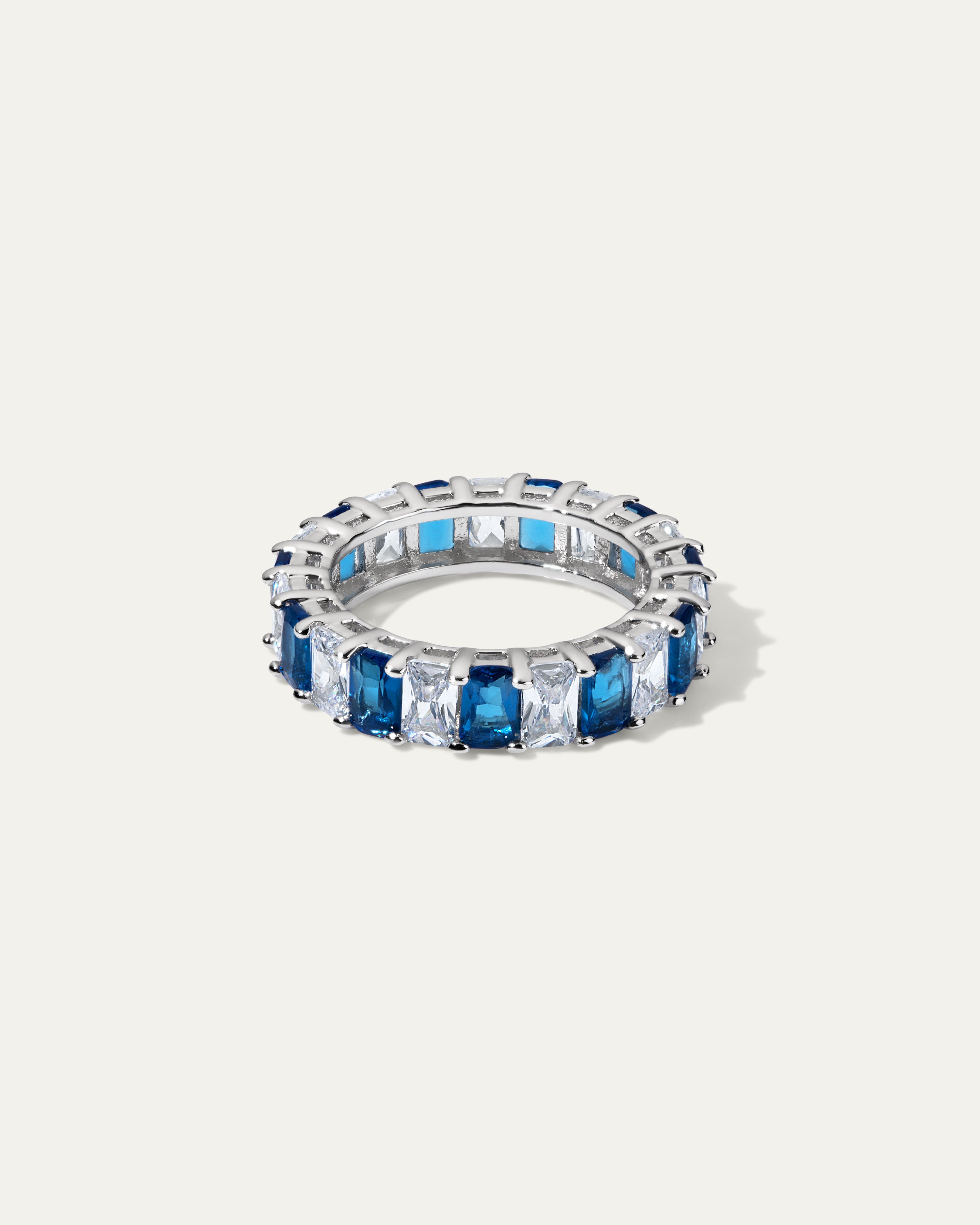Jane Everyday™ Sapphire Baguette Eternity Band