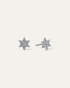 The Star of David Diamond Cluster Stud Earrings