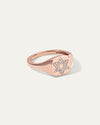 The Star of David Diamond Signet Ring