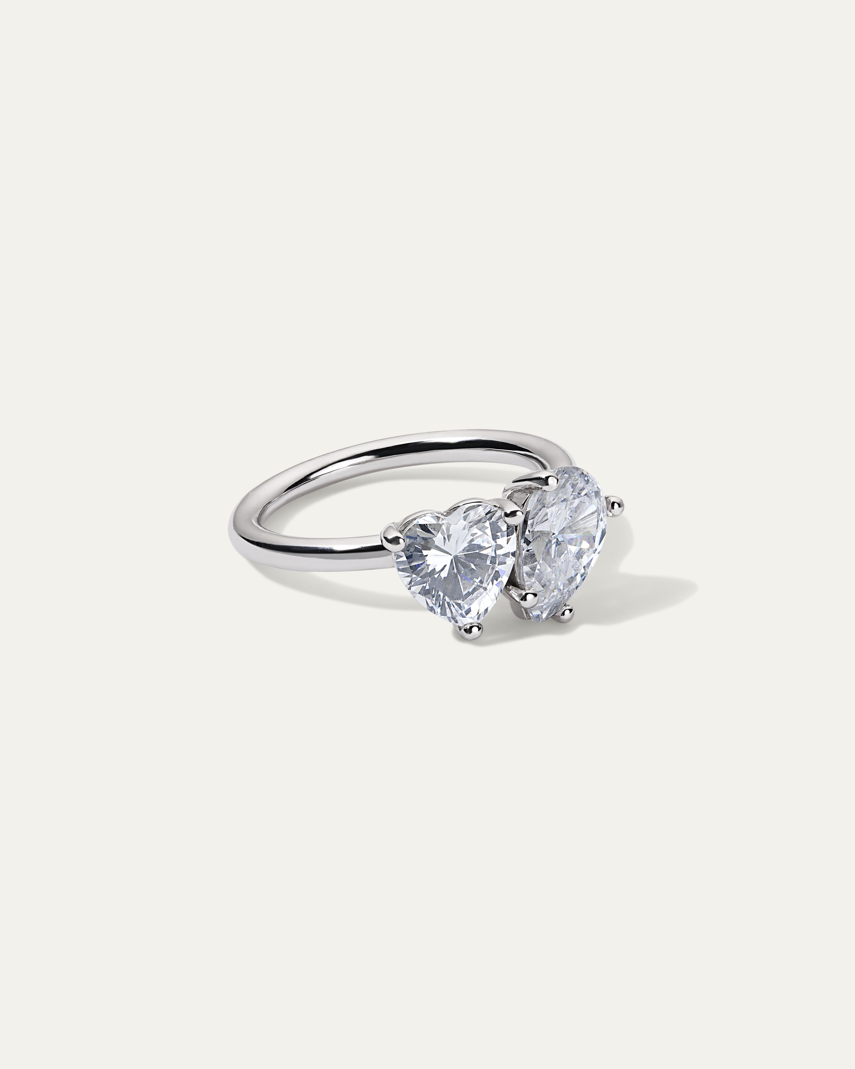 Toi et Moi Heart Ring