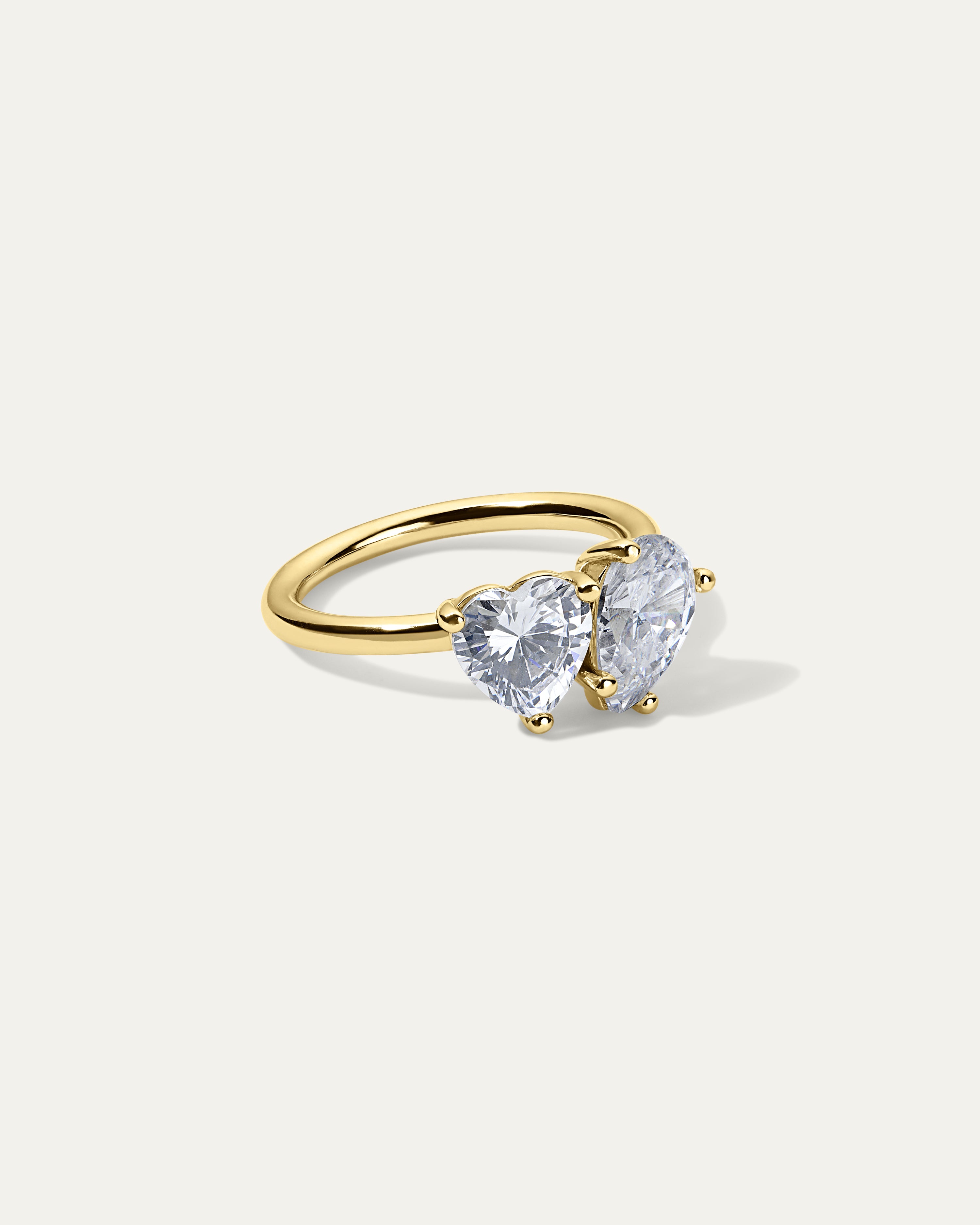 Toi et Moi Heart Ring