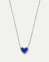 The My Heart Lapis Diamond Necklace