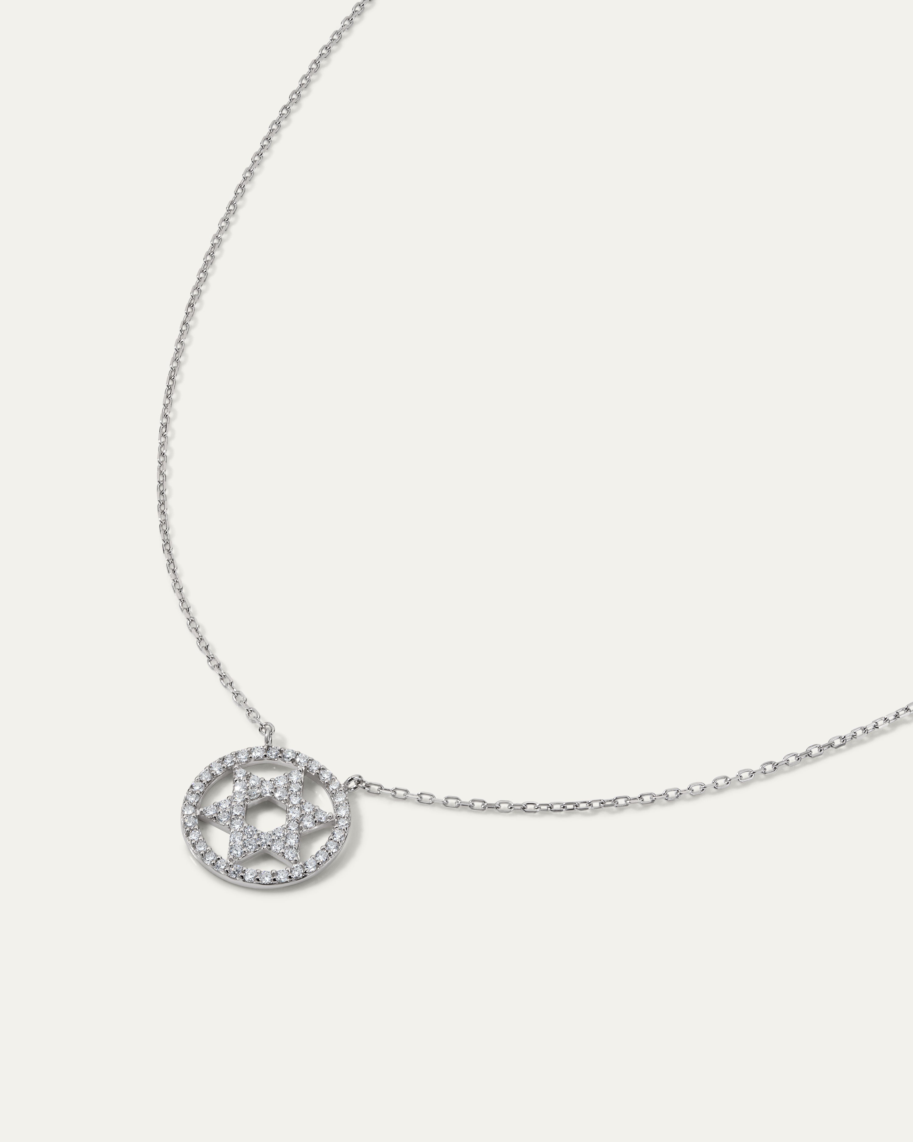 The Star of David Bezel Necklace