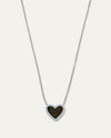 The My Heart Black Onyx Diamond Necklace