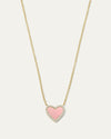 The My Heart Pink Opal Diamond Necklace