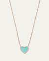 The My Heart Turquoise Diamond Necklace