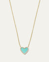 The My Heart Turquoise Diamond Necklace