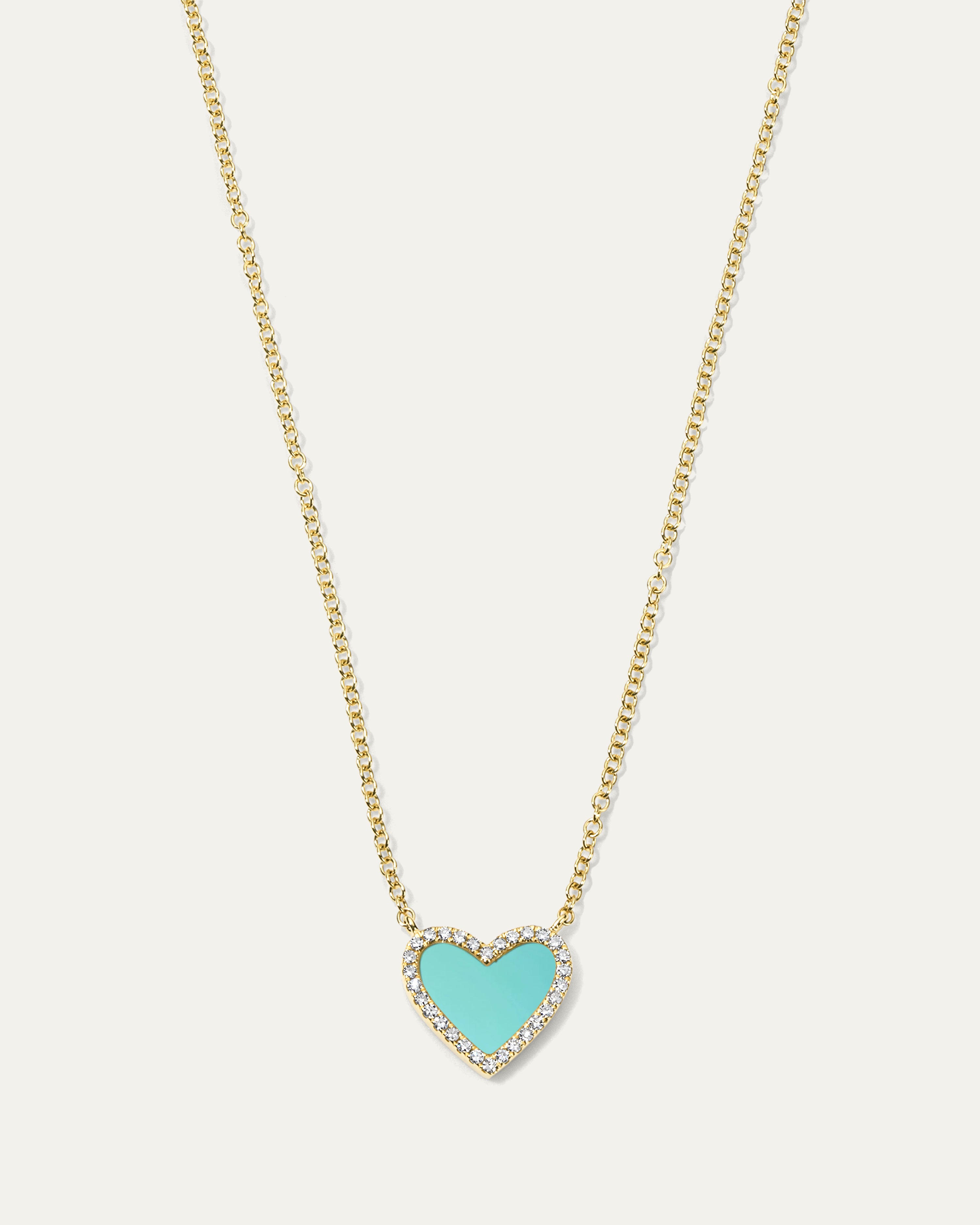 Jane My Heart™ Turquoise Diamond Necklace