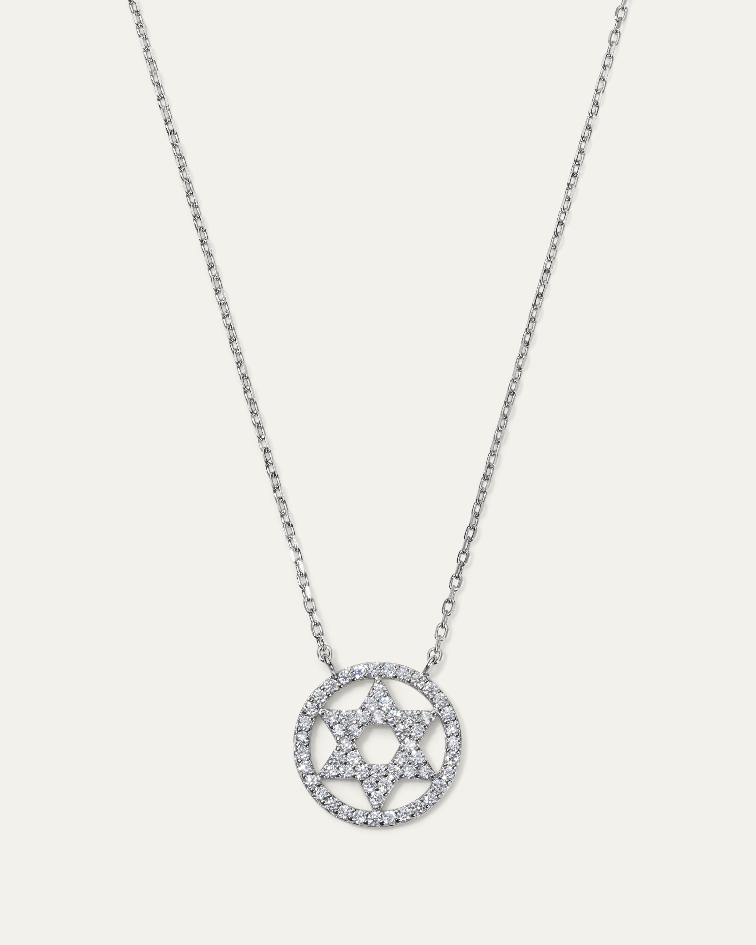 The Star of David Bezel Necklace
