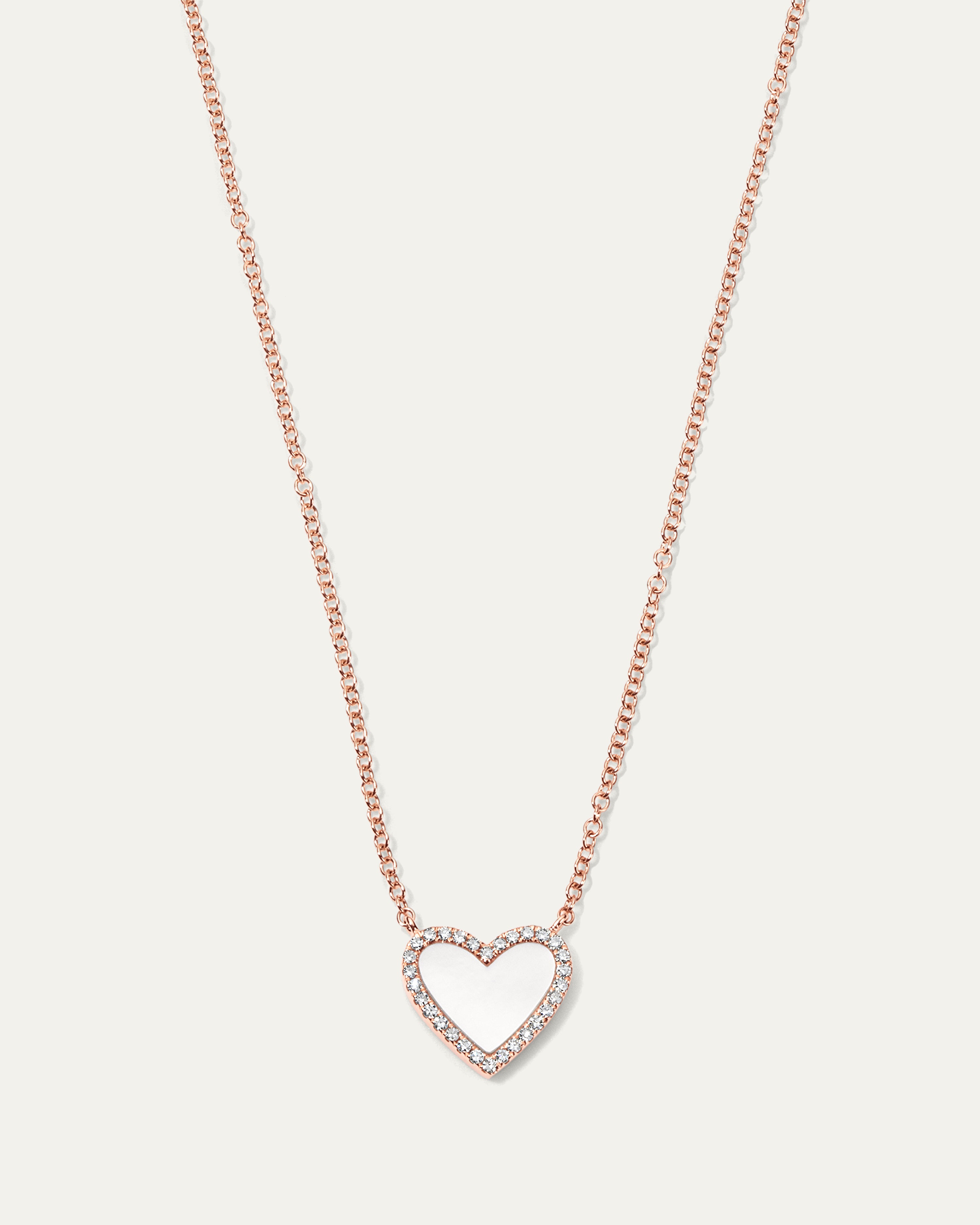 Jane My Heart™ Mother of Pearl Diamond Necklace