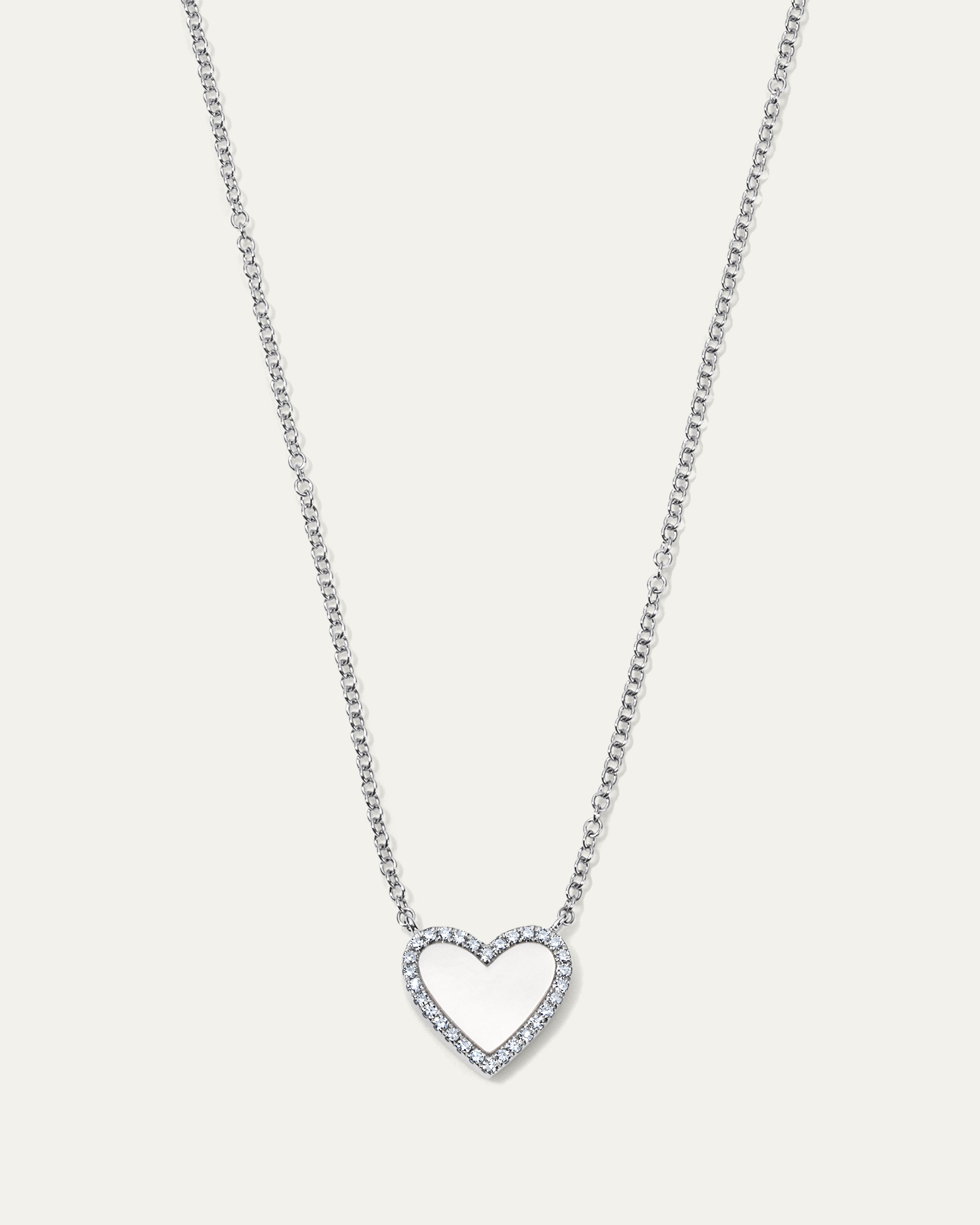 Jane My Heart™ Mother of Pearl Diamond Necklace