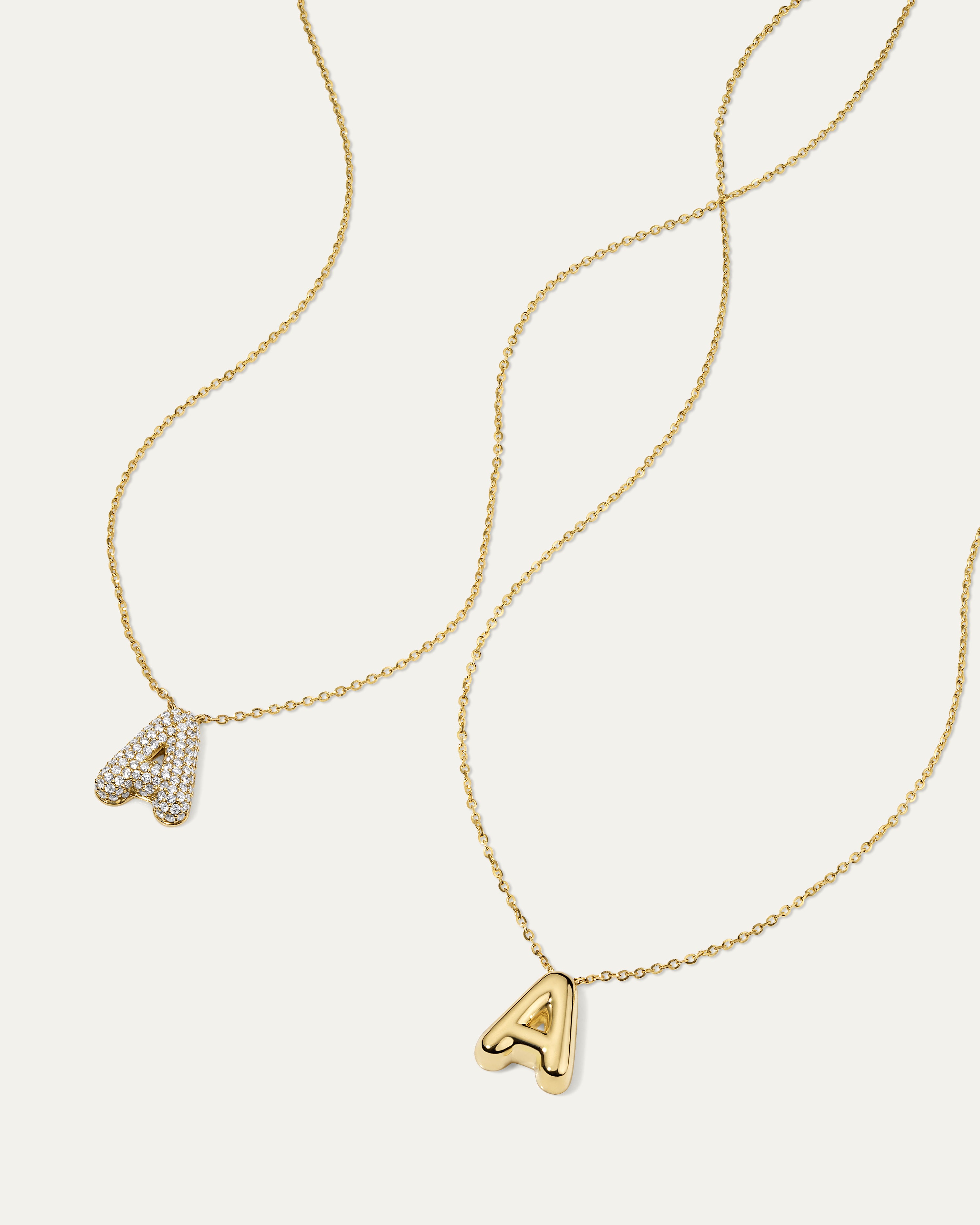Madison Bubble Initial Necklace