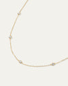 The Everyday Diamond Bezel Station Necklace