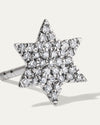 The Star of David Diamond Cluster Stud Earrings