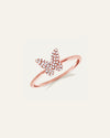 The Pavé Diamond Butterfly Ring