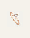 The All Me Pavé Diamond Letter Ring