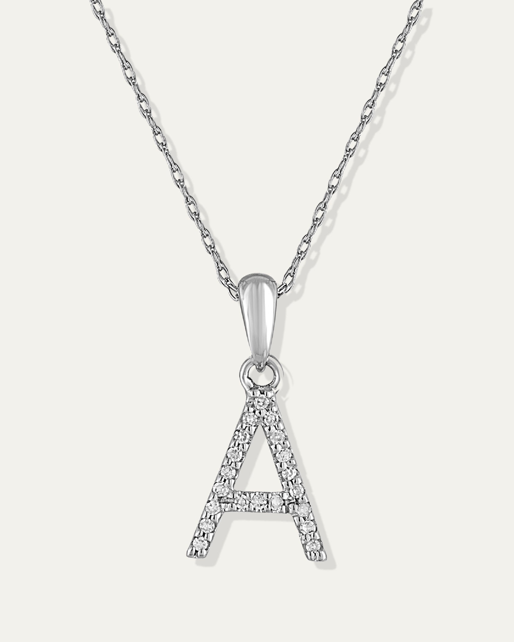 The Diamond Initial Necklace